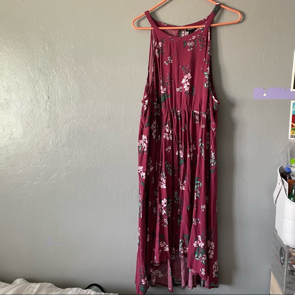 Torrid Berry Floral Hi-Lo Challis Sundress Size 4x